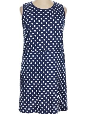 Wild Palms Blue Polka Dot Dress Size XL EUC